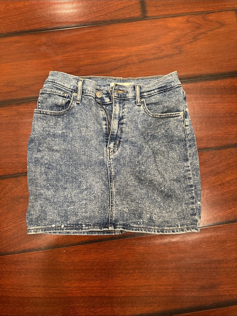 Levi’s mile high denim-like skirt